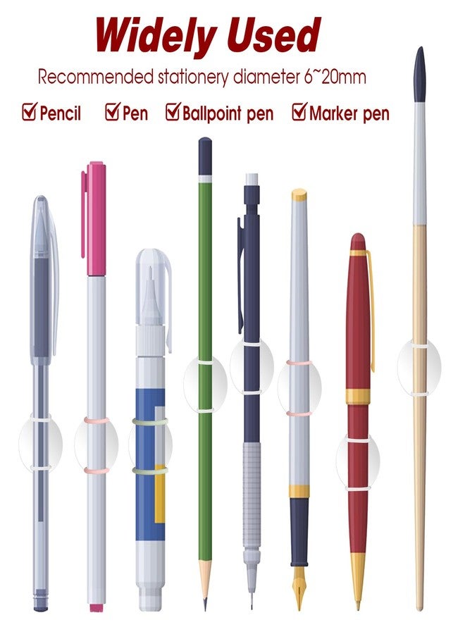Jeffdad 4 Pcs Silicone Magnetic Pen Pencil Holder, Multicolor, 569778 3 DWxwy9Q9m - Image 4