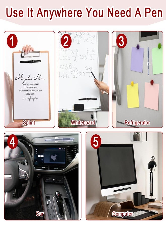 Jeffdad 4 Pcs Silicone Magnetic Pen Pencil Holder, Multicolor, 569778 3 DWxwy9Q9m - Image 5