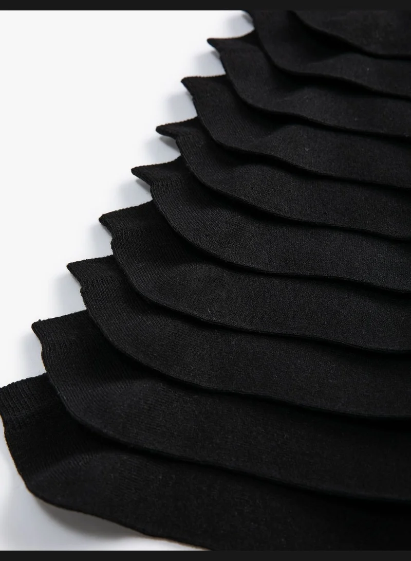 KOTON Basic 10-Pack Bootie Socks Set