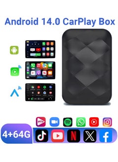 3 in 1 CarPlay and Android Auto WiFi Adapter Android 14 Wired to Wireless Smart Box, Plug and Play for Car AI Box on YouTube