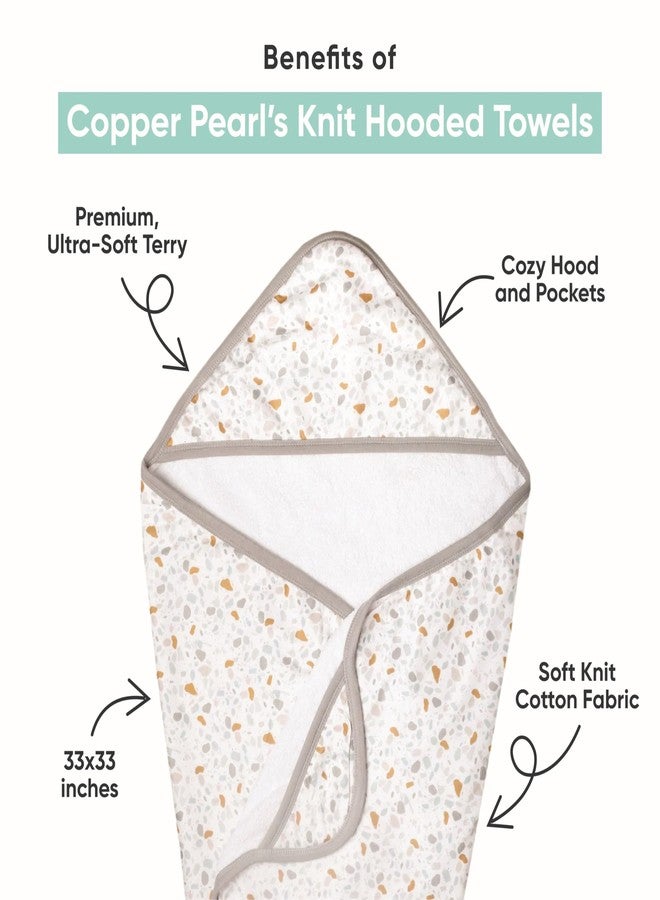 Copper Pearl Hooded Bath Towels Premium Knit/Terry Cloth Baby Towels with Hood, Pockets, and Cool Designs - Great to Gift and Make Bath Time Fun - Baby Bath Towel, Pecan - Image 2