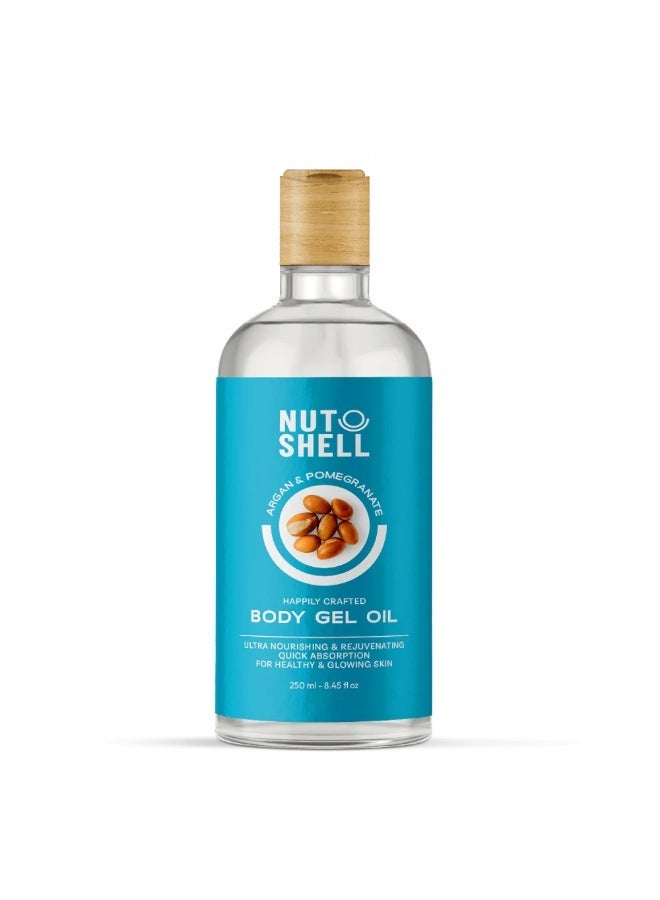 NUT SHELL Coconut & Cocoa - Body Gel Oil 250ml & Argan & Pomegranate Body Gel Oil 250mlBundle - Image 3