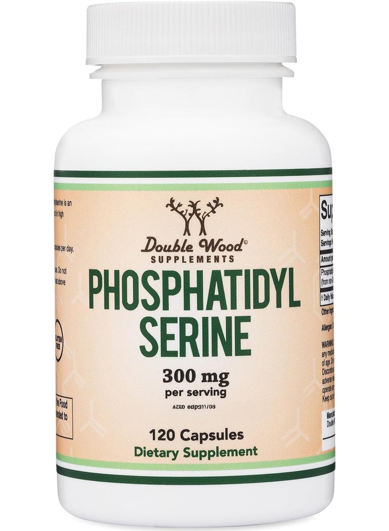 Double Wood Supplements فوسفاتيديل سيرين، 300 ملغ - 120 كبسولة - Image 1