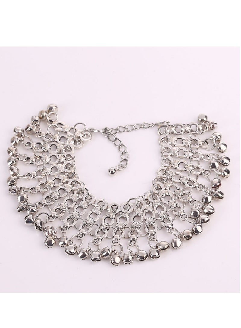 Solid Color Ethnic Stylish Chain Anklet - Image 1