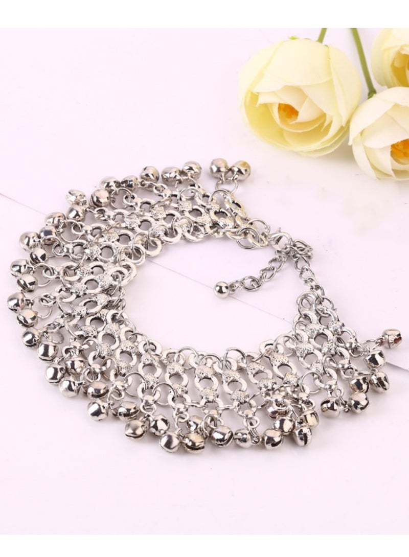 Solid Color Ethnic Stylish Chain Anklet - Image 3