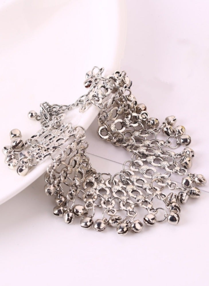 Solid Color Ethnic Stylish Chain Anklet - Image 5