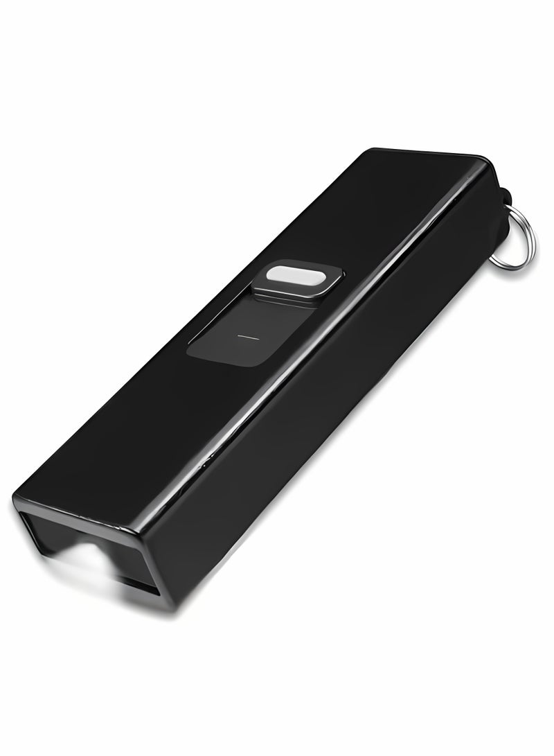 Mini Flashlight USB led Rechargeable Portable outdoor Flashlight(Black) - Image 1