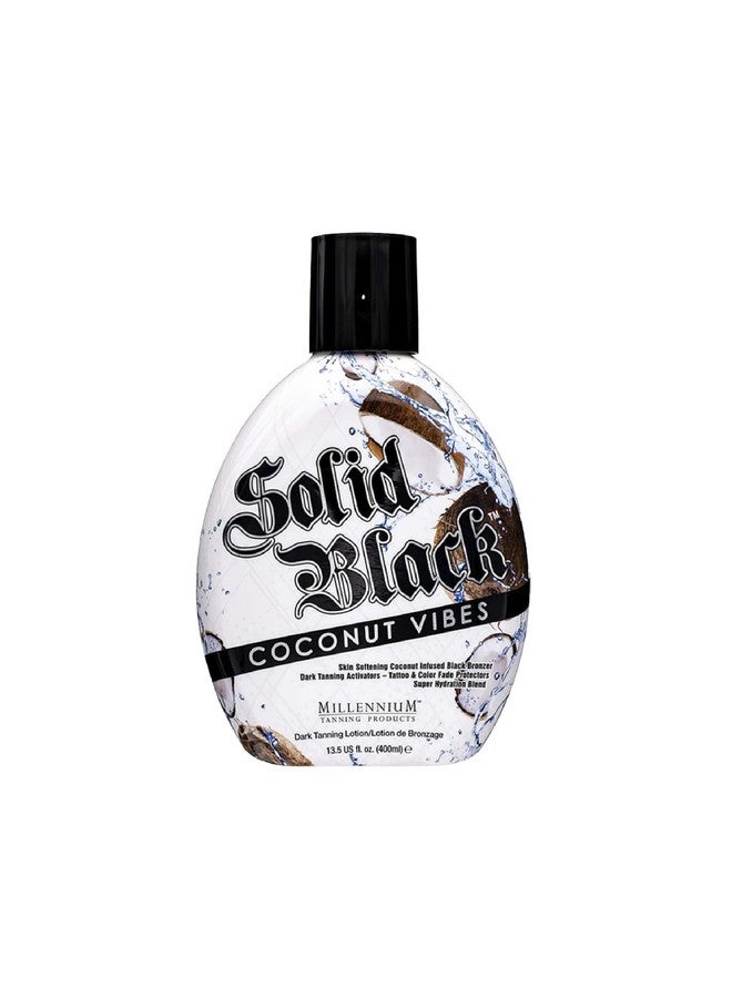 ميلينيوم تاننغ برودكتس Millennium Tanning Solid Black Coconut Vibes - لوشن تسمير داخلي وخارجي (13.5 أونصة) - Image 1