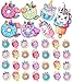 YEGEER Valentines Day Gifts for Kids Valentines Unicorn Donut Erasers with Cards Classroom Exchange Prizes Party Favors Ideal Valentine Gifts for Boys Girls School Classroom Prize Exchange Ice cream - Image 2