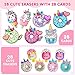 YEGEER Valentines Day Gifts for Kids Valentines Unicorn Donut Erasers with Cards Classroom Exchange Prizes Party Favors Ideal Valentine Gifts for Boys Girls School Classroom Prize Exchange Ice cream - Image 4
