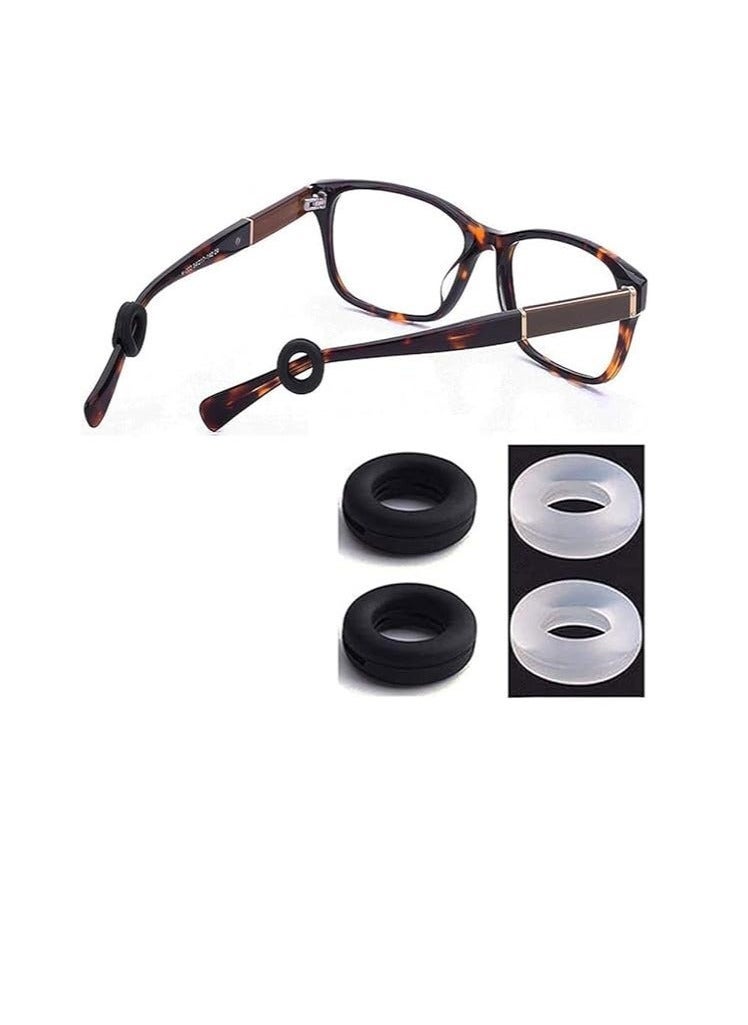 ماركة غير محددة Ear Gripper Holders for Eyeglass Nose Pads Silicone Anti Slip Glasses Eyeglasses Temple Tips Sleeve Retainer Extender for Eye Glasses Sunglasses of Adults and Kids 14 Pairs  - Image 4