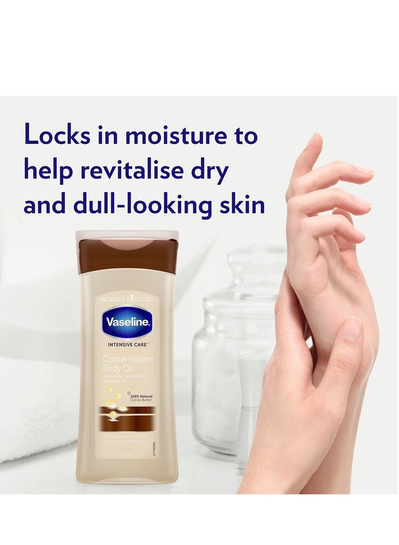 Vaseline Total Moisture Cocoa Radiant Body Gel Oil - 6.8 oz - 2 pk - Image 4