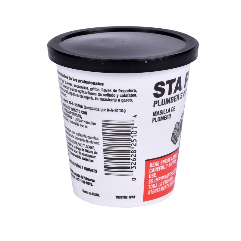 Oatey Hercules 14 oz. Superior Grade, 14 Ounce, Tan Oatey 25101 Sta Put 14-Ounce Plumbers Putty, Color - Image 2