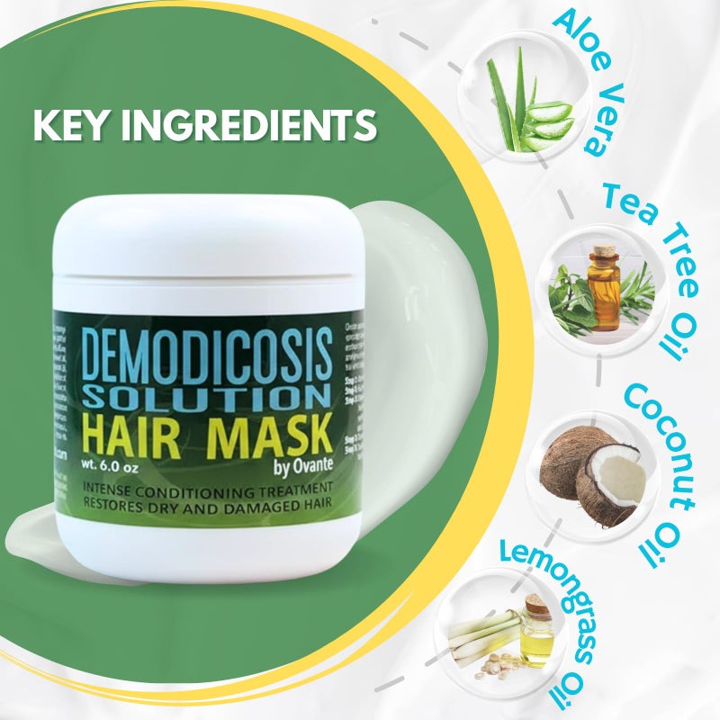 OVANTE Demodex Mite Eliminating Repair Mask for Itchy, Prone Scalps - Hair Loss Associated with Demodicosis - 6.0 oz - Image 4