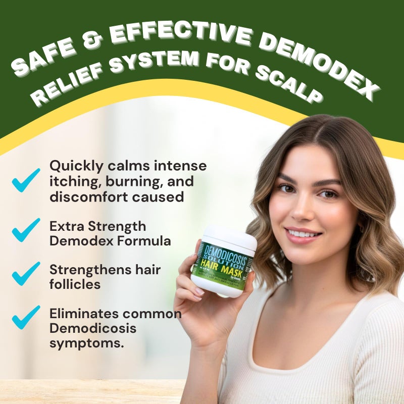 OVANTE Demodex Mite Eliminating Repair Mask for Itchy, Prone Scalps - Hair Loss Associated with Demodicosis - 6.0 oz - Image 3