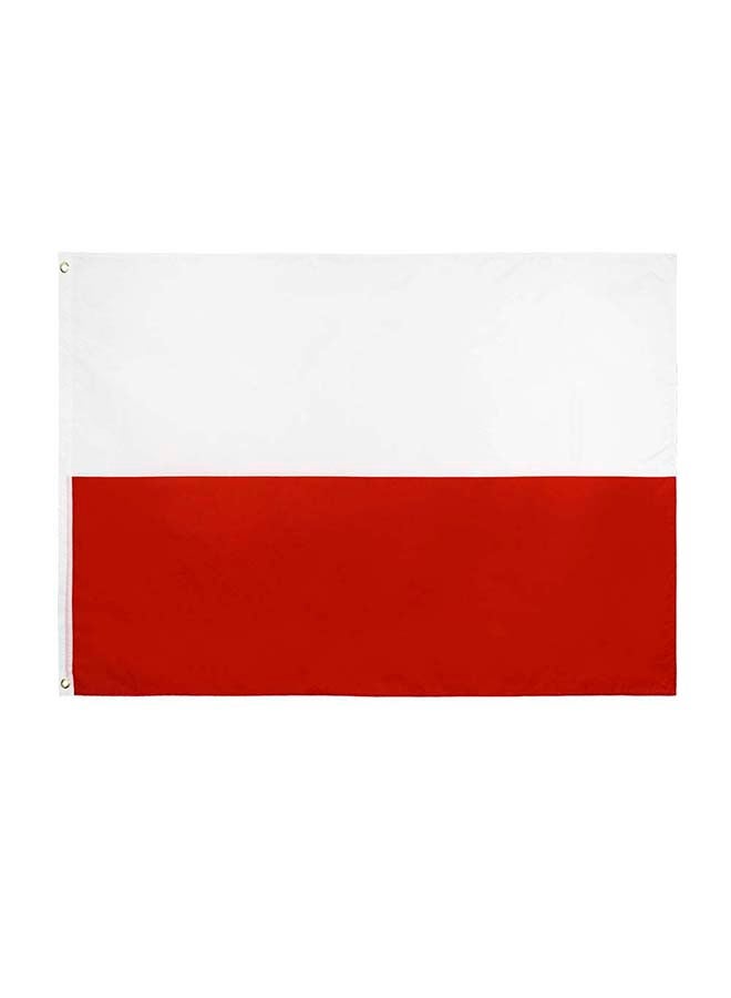 THE BABA Poland Flag 2'X3' (60X90Cm) For Euro 2024 - Good Quality - Indoor And Outdoor Use  - Image 1