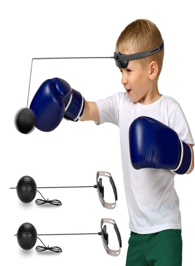 Hikeen Boxing Reflex Ball MMA Boxing Equipment 2 Difficulty Levels Adjustable for Adults and Kids Agility Training Punching Speed and Hand Eye Coordination Training - Image 1