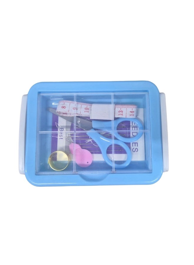 Portable Travel Mini Sewing Kit With 16 Colorful Thread In Foldable Case - Image 1