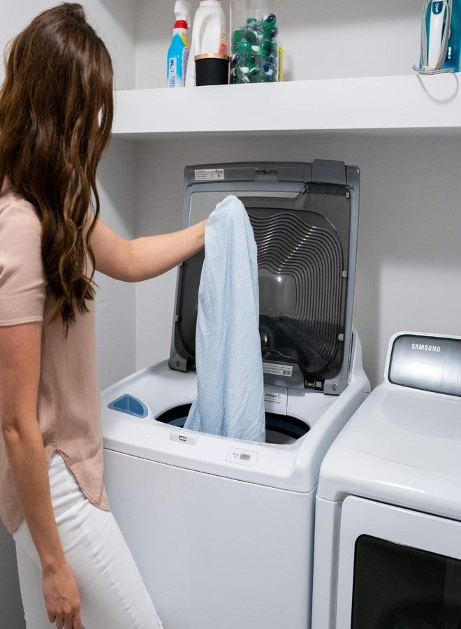 SHEETWORLD.COM شيت وورلد شيت مخصص لسرير اللعب باك إن بلاي متوافق مع ماكسي كوزي سويفت بلاي يارد 31 × 39 بوصة، 100% قطن جيرسي، مضاد للحساسية، ناعم كزبدة، أزرق فاتح، صنع في الولايات المتحدة - Image 2