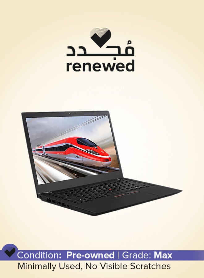 Renewed - Thinkpad T470s Laptop With 14-Inch Display,Intel Core i5 Processor/6th Gen/8GB RAM/256GB SSD/Intel HD Graphics English Black