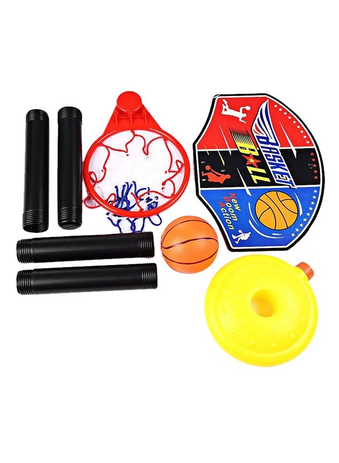 NIBEMINENT Adjustable Basketball Goal Hoop Court Stand System 