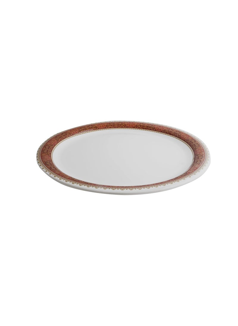 Superware Superware | Food Grade Melamine | Dinner Plate Set – Hibiscus (12.5 inches, 6 nos.) | Dinnerware, Tableware, Stain Free, Glazed Finish  - Image 5