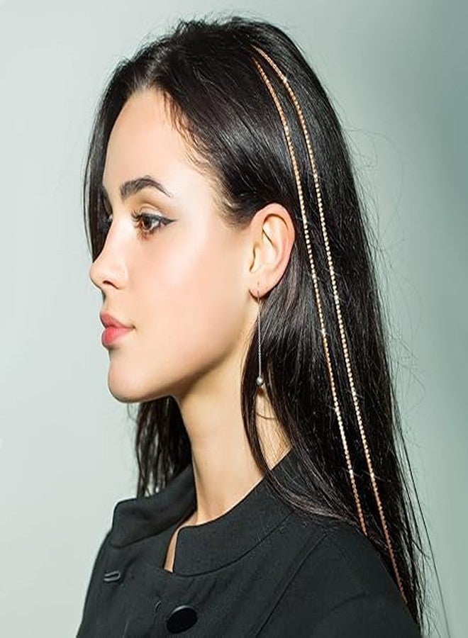 Cerun 2 Pcs Premium Hair Chains, Fashion Metal with 2 Different Hair Chains Gold Hair Accessories For Women Gold Hair Clips For Braids For Parties and Anniversaries For Women - Image 5
