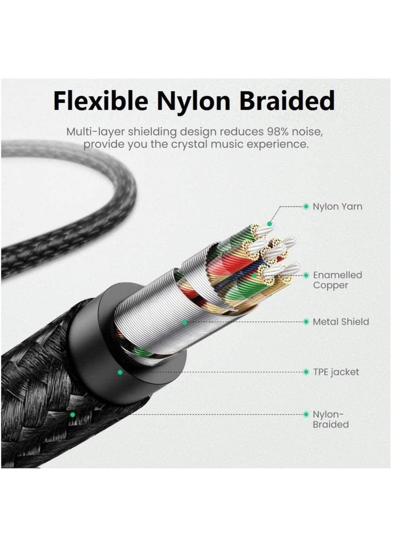 Generic - Aux Cord for iPhone, Apple MFi Certified esbeecables Lightning to 3.5mm Aux Cable for Car Compatible with iPhone 12 11 XS XR X 8 7 6 iPad - Image 1