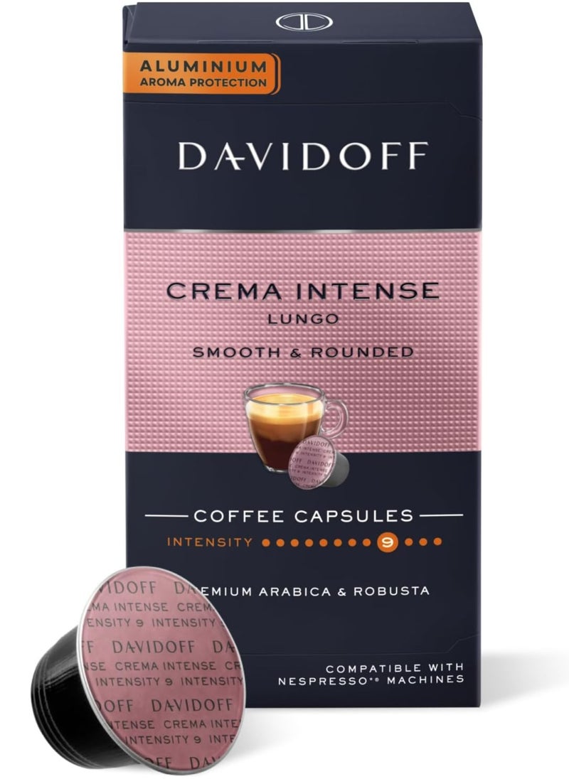 Davidoff Nespresso Crema Intense Lungo Smooth and Rounded Coffee Capsules 55g  - Image 1