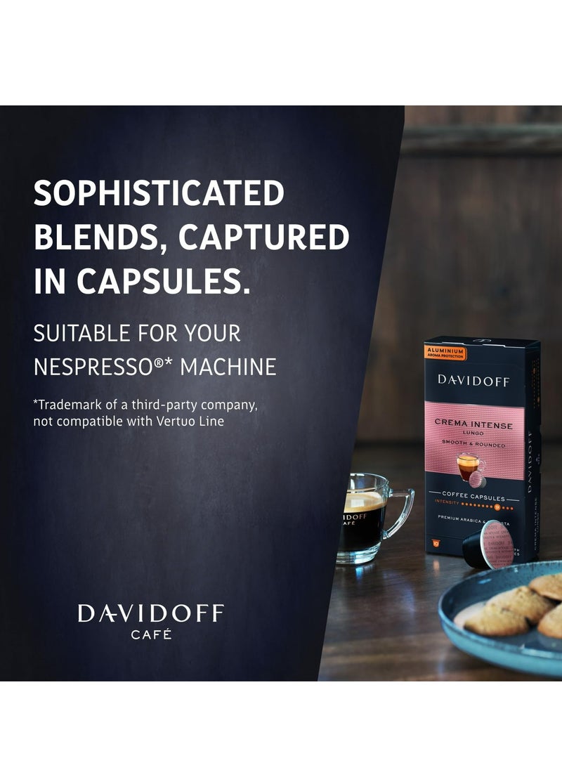Davidoff Nespresso Crema Intense Lungo Smooth and Rounded Coffee Capsules 55g  - Image 2