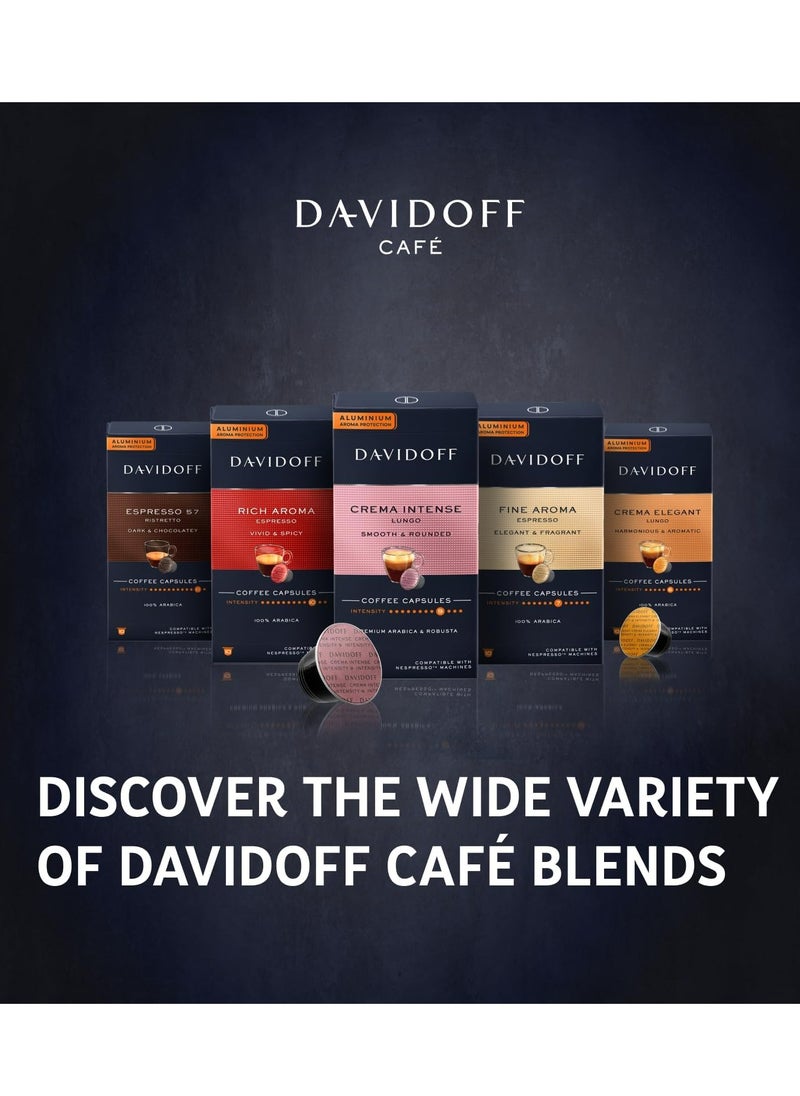 Davidoff Nespresso Crema Intense Lungo Smooth and Rounded Coffee Capsules 55g  - Image 5
