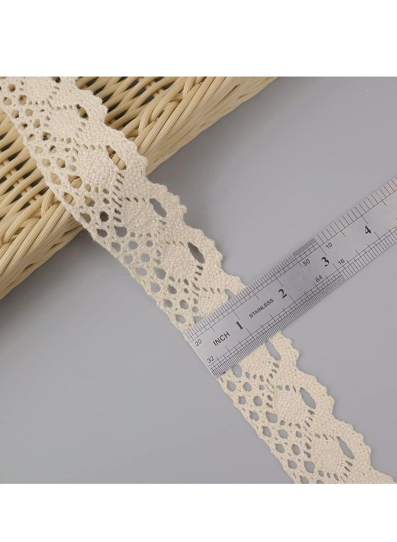 10m Lace Trim for Sewing Vintage Wide Lace Ribbon Crochet Lace Scalloped Edge for Home Decoration DIY Sewing Craft Supply - Image 2