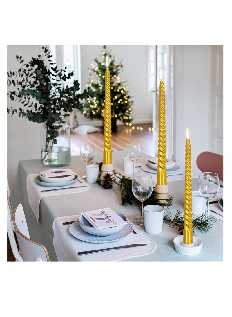 general Thread Style Home Decoration Candles Set Gold - Image 3