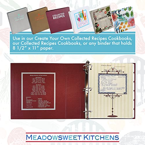 Meadowsweet Kitchens Plastic Recipe Card Protectors for 3 ring binders, 15 Sheets (Archival 4x6 15 ct) - Image 3