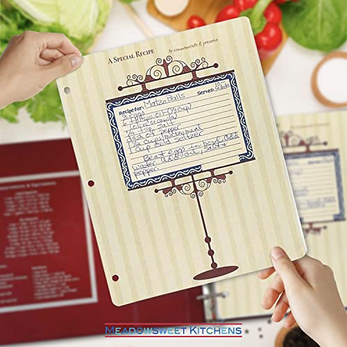 Meadowsweet Kitchens Plastic Recipe Card Protectors for 3 ring binders, 15 Sheets (Archival 4x6 15 ct) - Image 5
