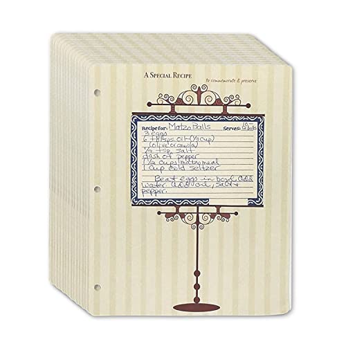 Meadowsweet Kitchens Plastic Recipe Card Protectors for 3 ring binders, 15 Sheets (Archival 4x6 15 ct) - Image 1