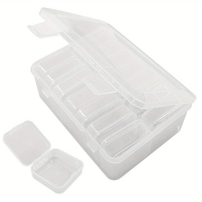 15 Pcs Clear Plastic Bead Organizer Box With 14 Mini Cases For Jewelry Storage - Image 1