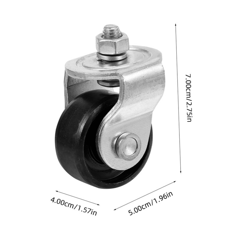 3Pcs Heavy Duty Floor Jack Caster Wheels 4 Inch Swivel Accessory for Easy Movement and Stability Garage Replacement - Image 3