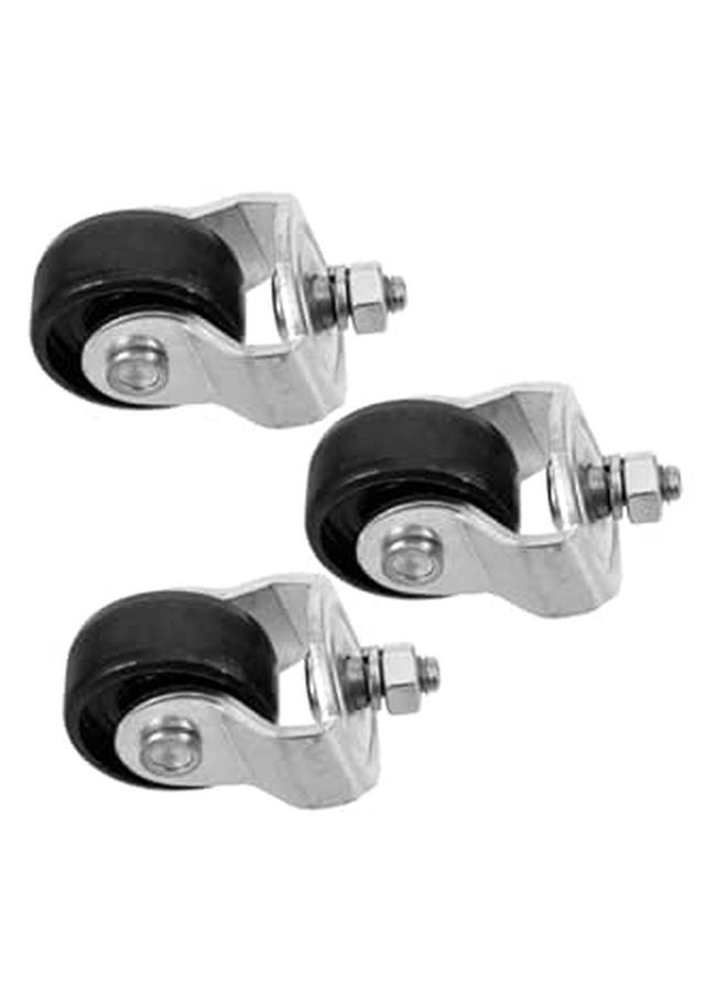 3Pcs Heavy Duty Floor Jack Caster Wheels 4 Inch Swivel Accessory for Easy Movement and Stability Garage Replacement - Image 1