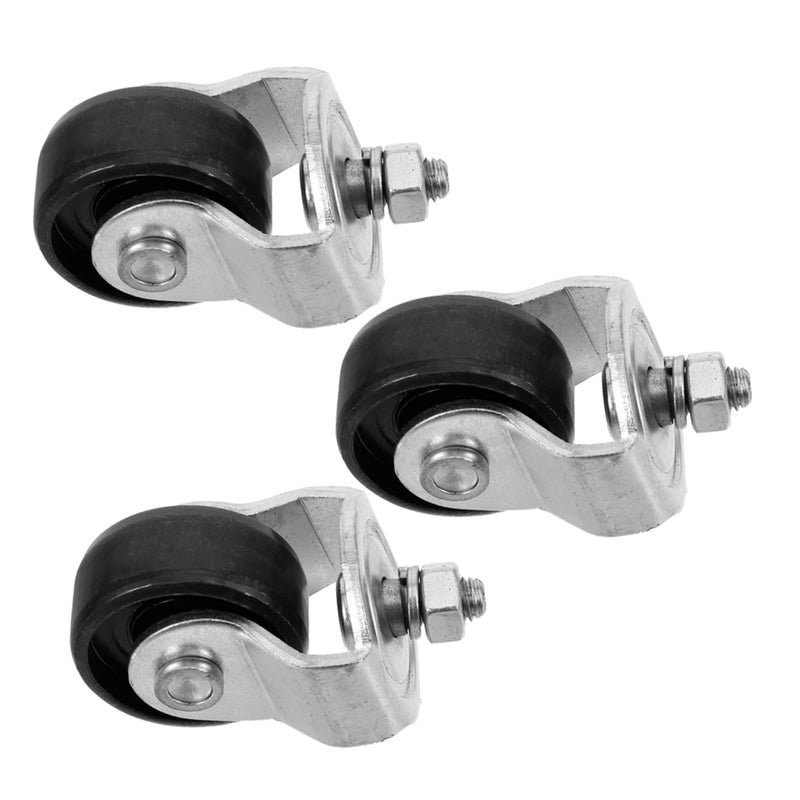 3Pcs Heavy Duty Floor Jack Caster Wheels 4 Inch Swivel Accessory for Easy Movement and Stability Garage Replacement - Image 2