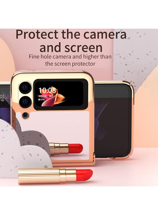 S-TOP Electroplating Mirror Hinge Phone Case For Samsung Galaxy Z Flip3 5G - Image 5