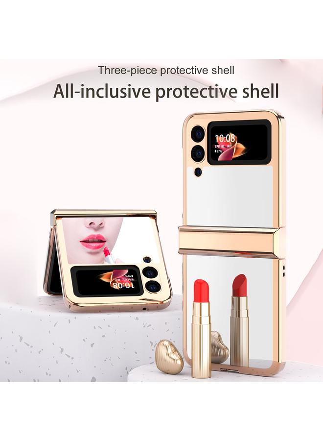 S-TOP Electroplating Mirror Hinge Phone Case For Samsung Galaxy Z Flip3 5G - Image 3