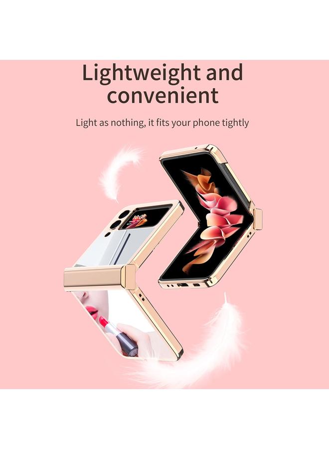 S-TOP Electroplating Mirror Hinge Phone Case For Samsung Galaxy Z Flip3 5G - Image 4