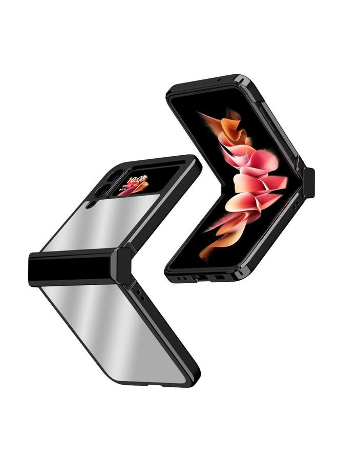 S-TOP Electroplating Mirror Hinge Phone Case For Samsung Galaxy Z Flip3 5G - Image 1