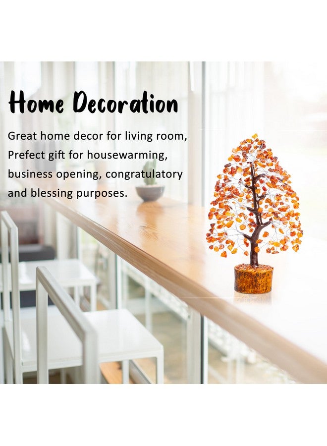 Hindcraft Carnelian Crystal Tree | Positive Energy & Healing Tree for Home & Office | Feng Shui Good Luck Tree for Living Room & Hall | Gift for Men & Women - Housewarming, Anniversary & Birthday - Image 4