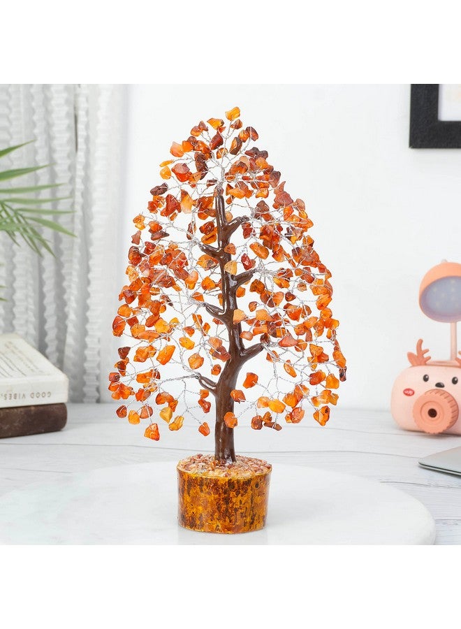 Hindcraft Carnelian Crystal Tree | Positive Energy & Healing Tree for Home & Office | Feng Shui Good Luck Tree for Living Room & Hall | Gift for Men & Women - Housewarming, Anniversary & Birthday - Image 3