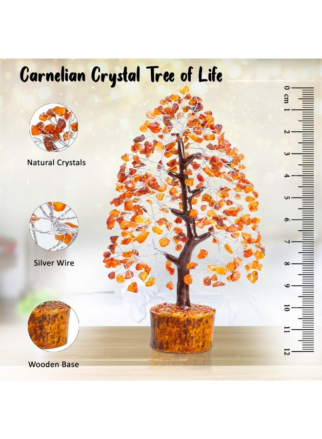 Hindcraft Carnelian Crystal Tree | Positive Energy & Healing Tree for Home & Office | Feng Shui Good Luck Tree for Living Room & Hall | Gift for Men & Women - Housewarming, Anniversary & Birthday - Image 2