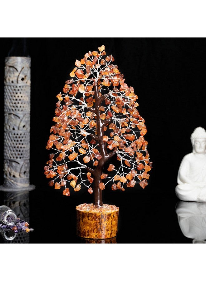 Hindcraft Carnelian Crystal Tree | Positive Energy & Healing Tree for Home & Office | Feng Shui Good Luck Tree for Living Room & Hall | Gift for Men & Women - Housewarming, Anniversary & Birthday - Image 5