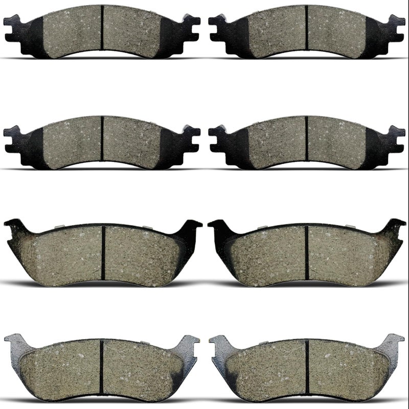 Generic ALADICHE front rear Ceramic Brakes Pads Set Compatible with 2006-2010 Ford Explorer,2007-2010 Ford Explorer Sport Trac,2010-2012 Ford Taurus,2006-2010 Mercury Mountaineer, DBP030  - Image 1