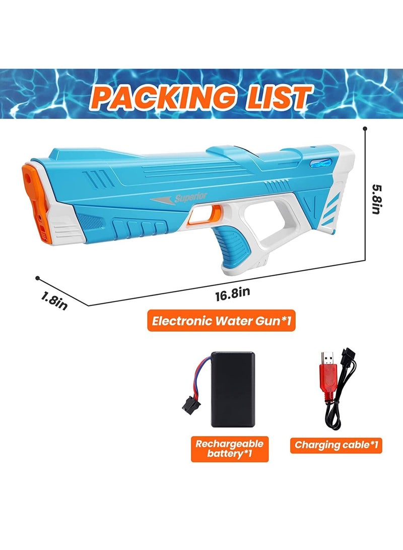 Electric Water Gun Auto Suction Water Guns for Adults&Kids Squirt Guns 39 Ft Range Battery Powered Squirt Gun Automatic Water Blaster Pool Beach Outdoor Party Toys for Kids（280ml） - Image 2